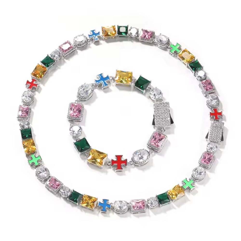 Multi Colored Crystal Necklace Bracelet 81 Ce
